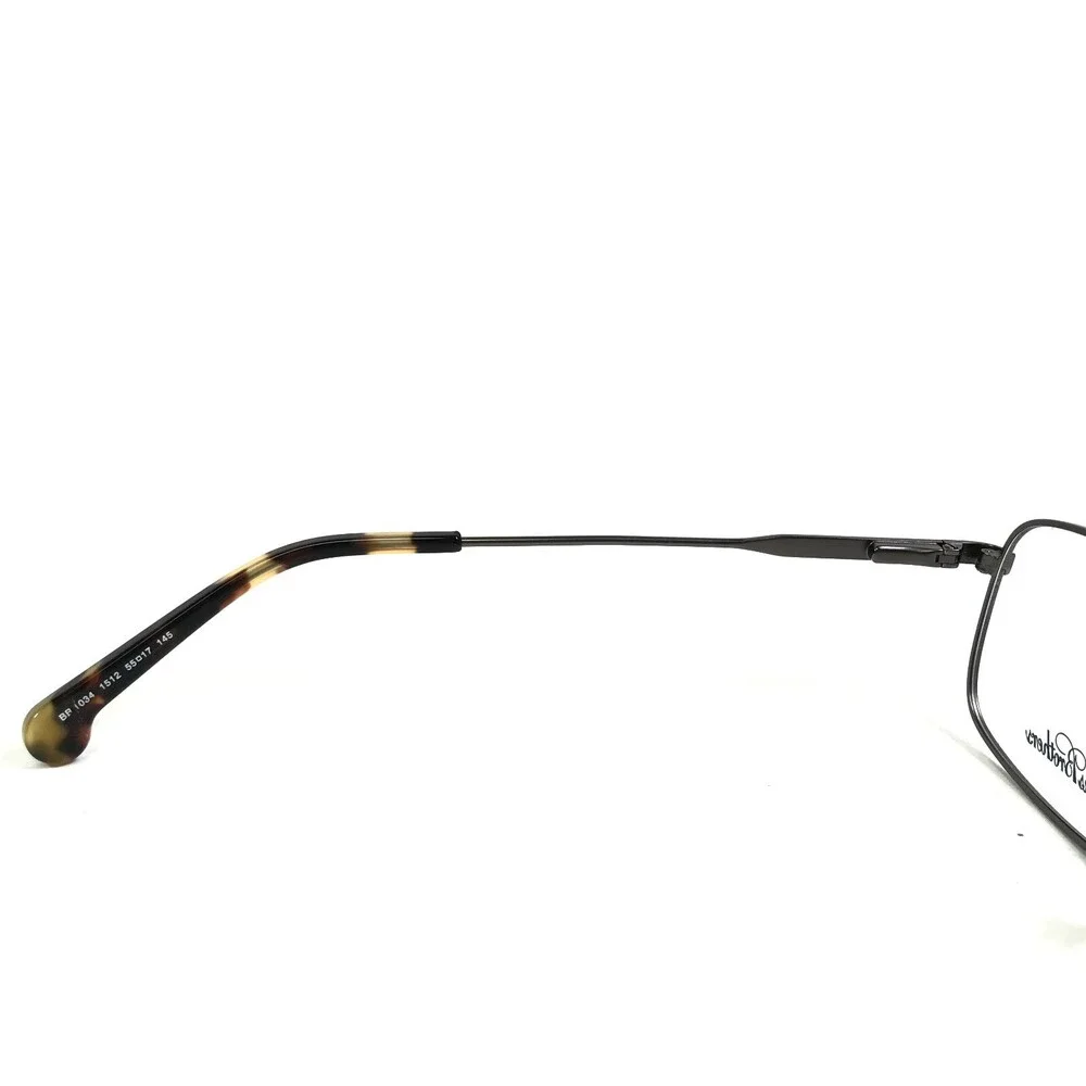 Brooks Brothers Eyeglasses Frames BB1034 1512 Grey Square Wire Rim 55-17-145